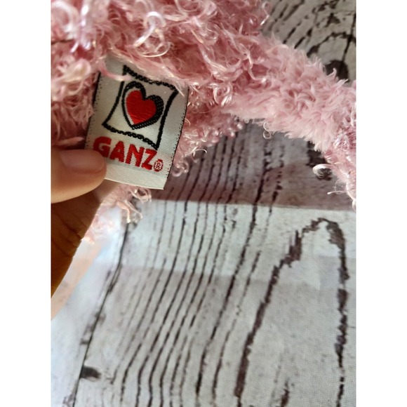 Ganz Webkinz Pink Poodle Stuffed Plush Curly Puppy Dog HM107 Toy NO Code - Picture 7 of 8